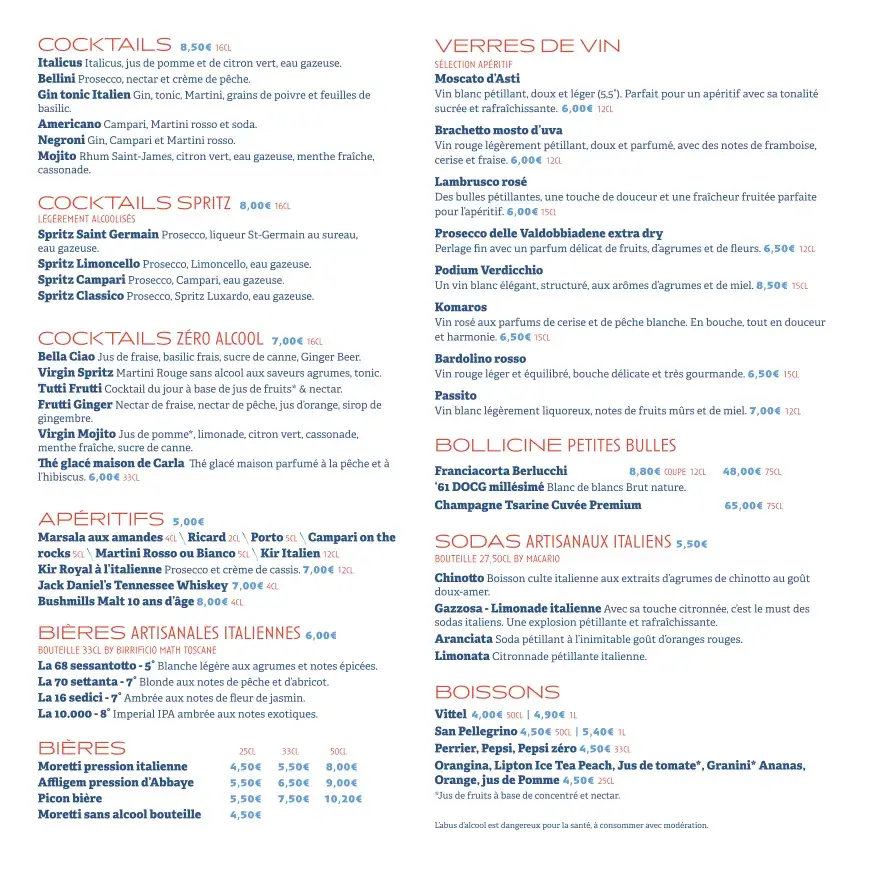 Menu_IL RISTORANTE, le restaurant Italien de Nancy_Nancy_image_1