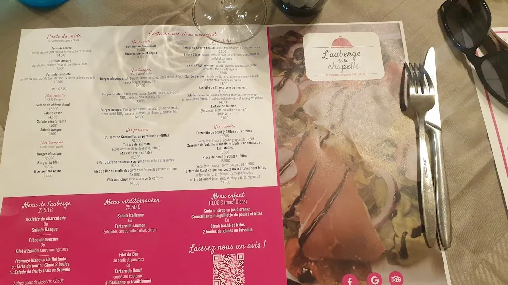 Menu_L'Auberge de la chapelle_Charvieu-Chavagneux_image_4