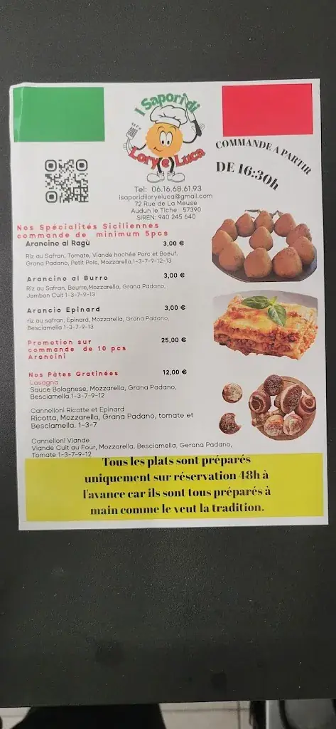 Menu_I sapori di lory e luca_Audun-le-Tiche_image_2