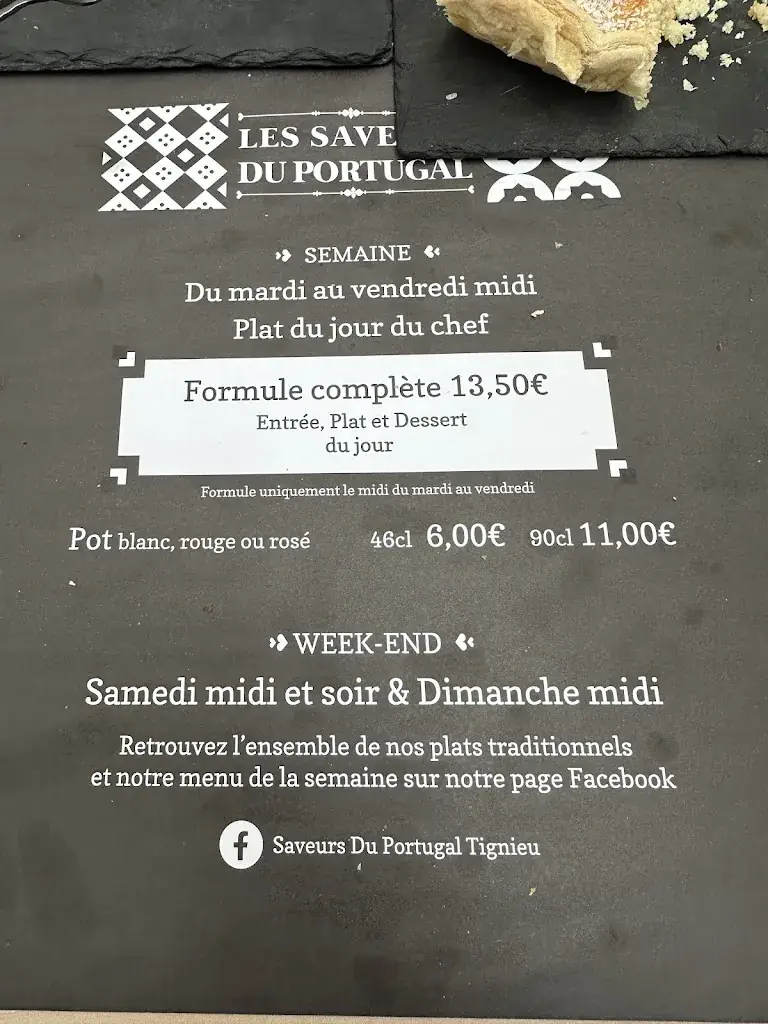 Menu_Les Saveurs du Portugal_Tignieu-Jameyzieu_image_1