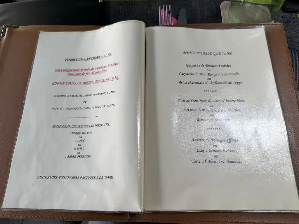 Menu_Restaurant L'Echiquier_Sedan_image_4