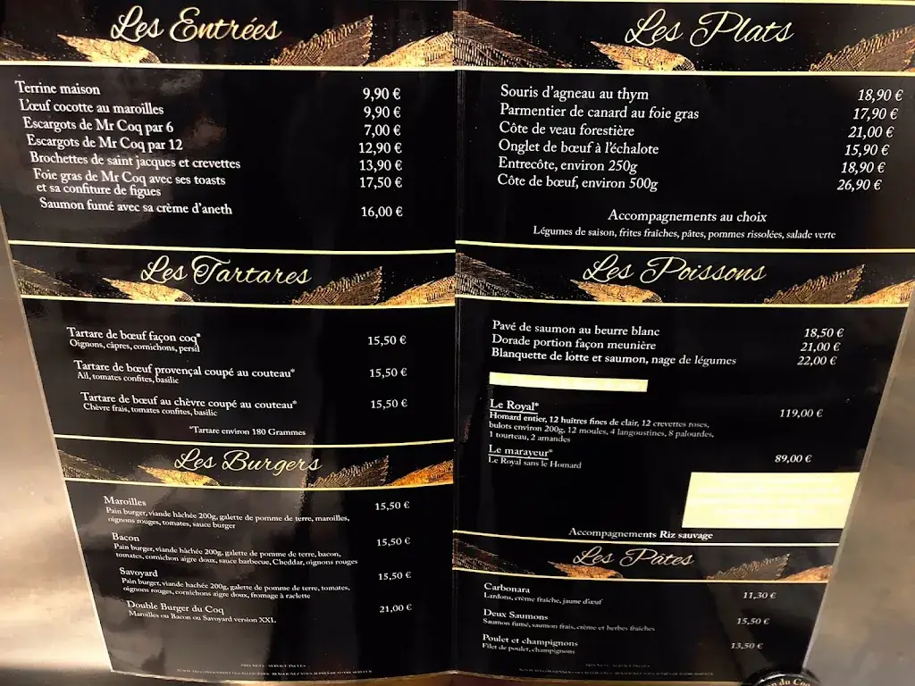 Menu_Le Champ du Coq_Witry-lès-Reims_image_4