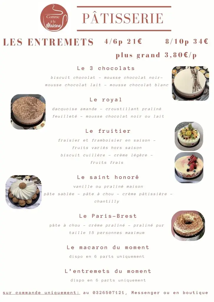 Menu_Comme à la maison_Warmeriville_image_1