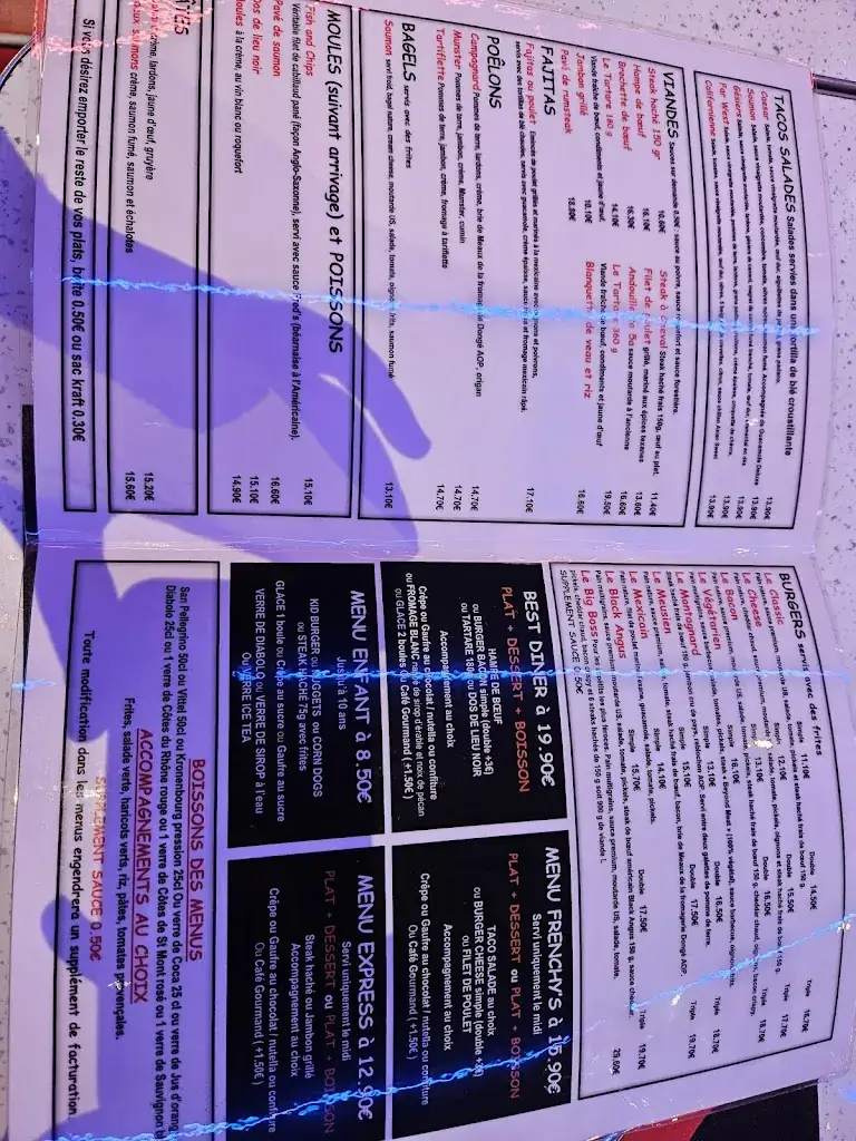 Menu_Le Frenchy's Diner - BAR LE DUC_Bar-le-Duc_image_2