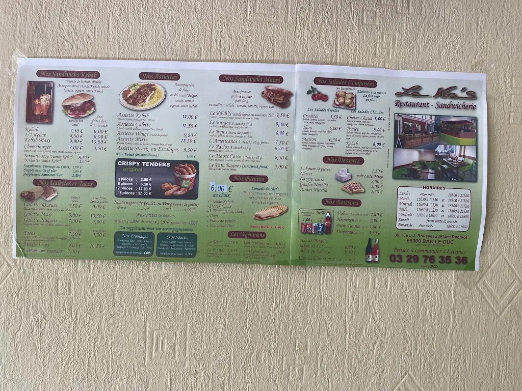 Menu_Le Keb's_Bar-le-Duc_image_1