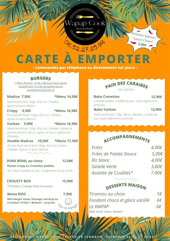 Menu_Restaurant Wapap Cook_Issenheim_image_4