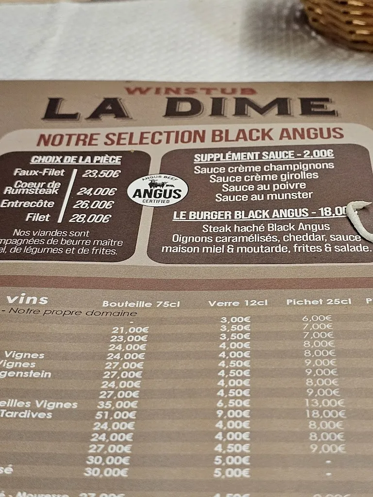 Menu_Restaurant-Winstub La Dime_Obernai_image_4
