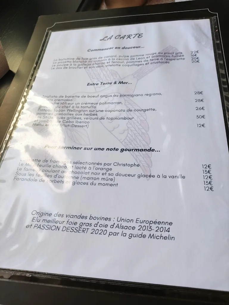 Menü_Restaurant le Colombier_Bartenheim_Bild_3