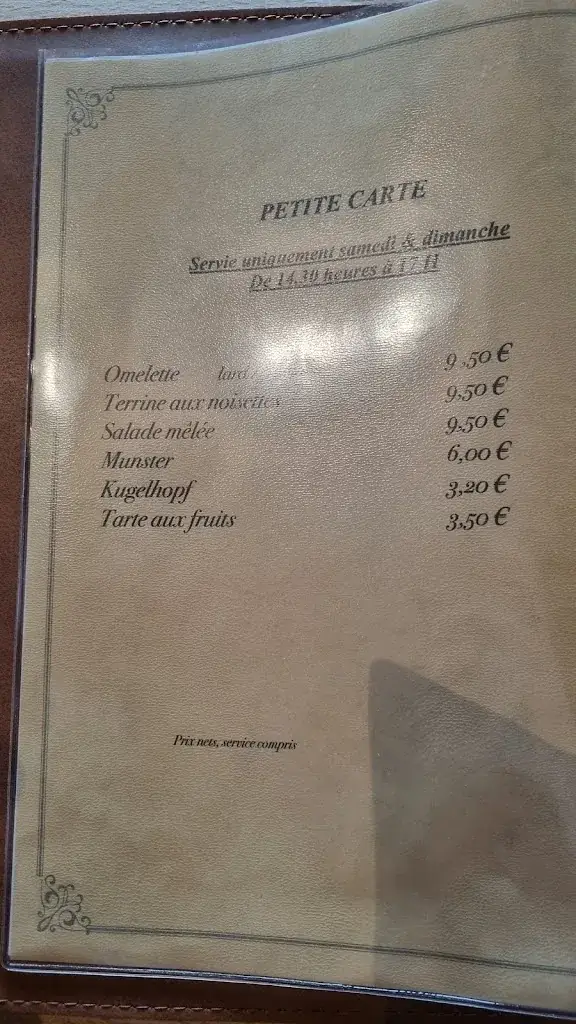 Menu_Brasserie Le Chalet Rhin & Découverte_Rosenau_image_4