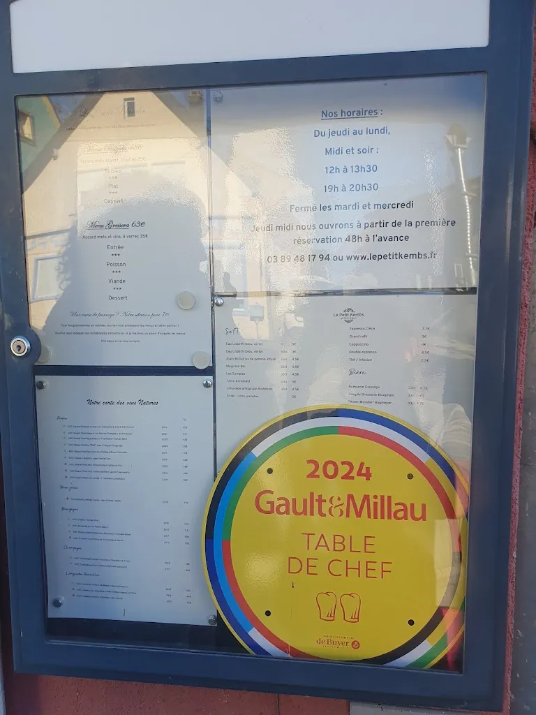 Menu_Le Petit Kembs, par Cécile et Lionel / restaurant gastronomique et chambres d'hôtes_Kembs_immagine_1