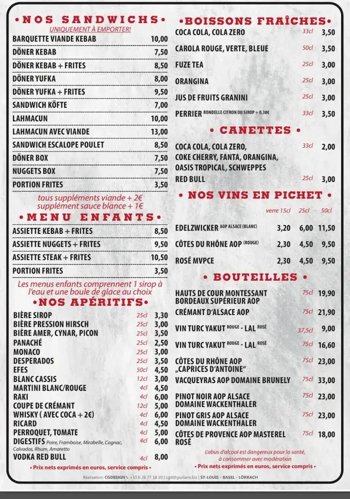 Menu_Restaurant CHEZ NINNA_Kembs_image_1