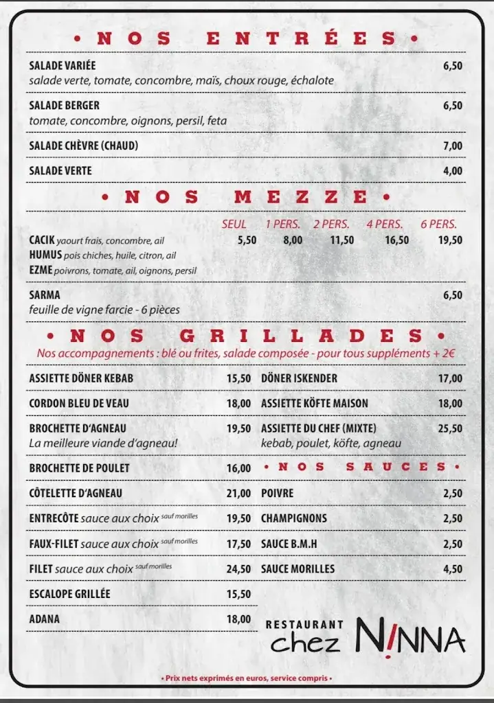Menu_Restaurant CHEZ NINNA_Kembs_image_2