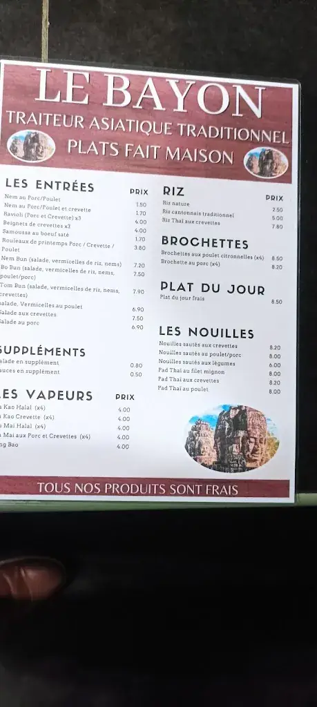 Menü_BAYON RESTAURANT_Avignon_Bild_2