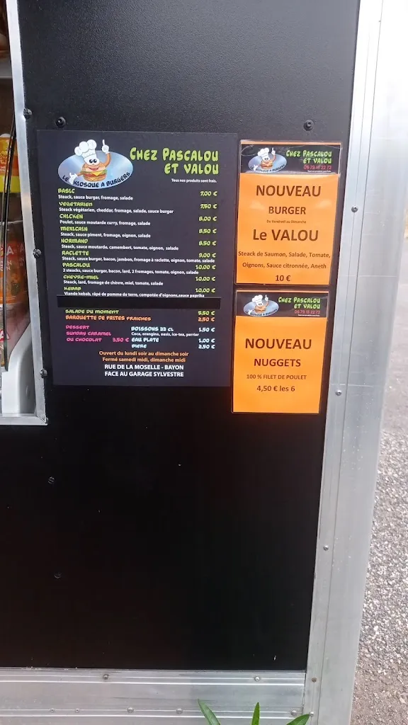 Menu_Chez Pascalou et Valou le kiosque à burgers_Roville-devant-Bayon_imagen_2