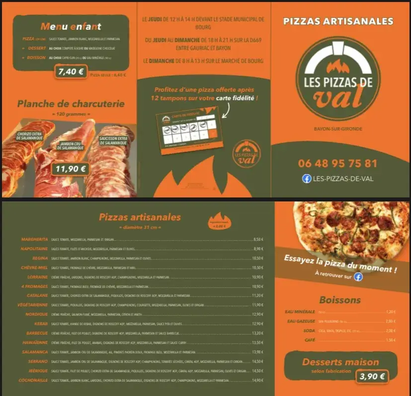 Menu_LES PIZZAS DE VAL_Bayon-sur-Gironde_image_2