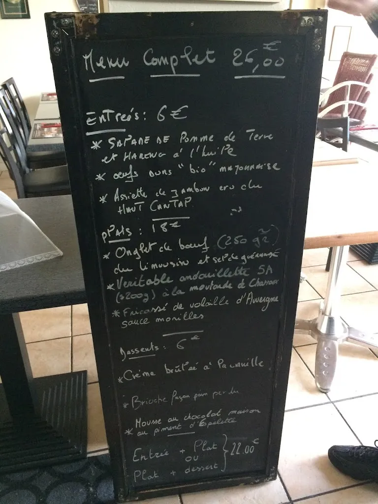 Menu_restaurant Bistrot d'olivier_Chamalières_image_3