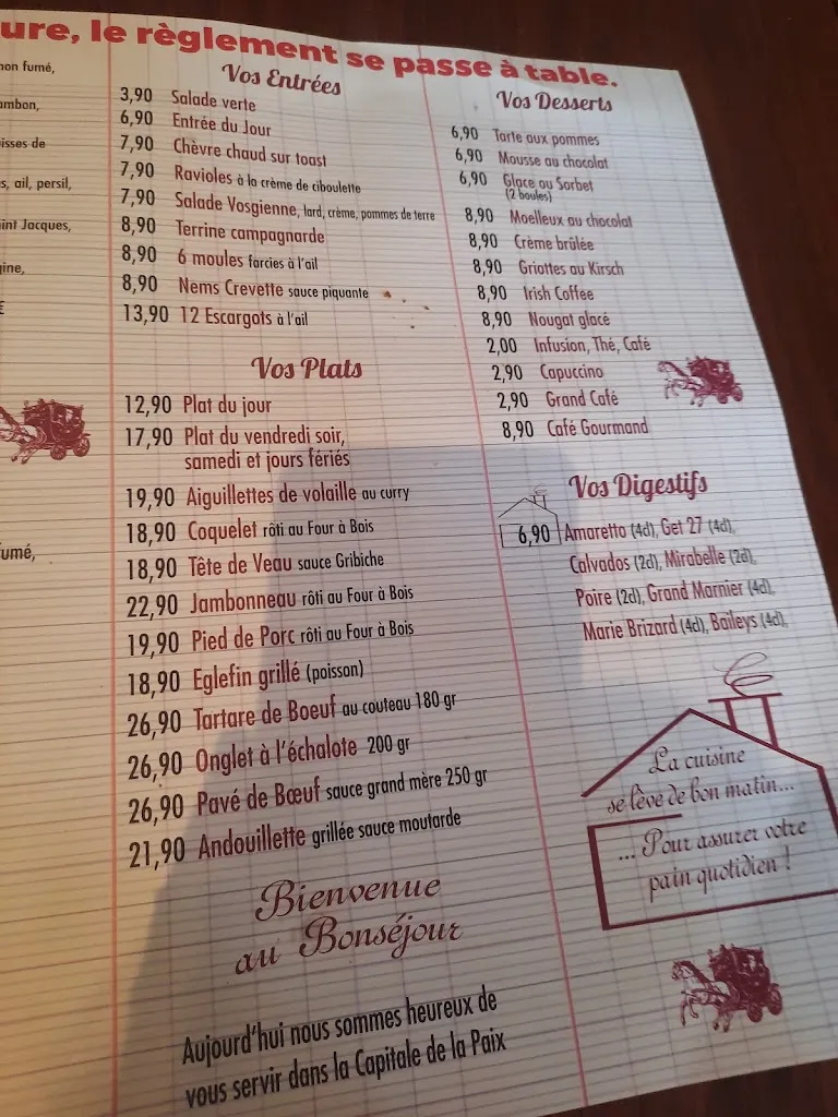 Menu_Bonséjour Restaurant Verdun_Verdun_image_4