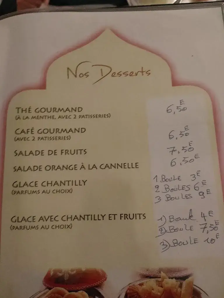 Menu_Aux Délices du Maroc - 55 VERDUN_Verdun_image_3