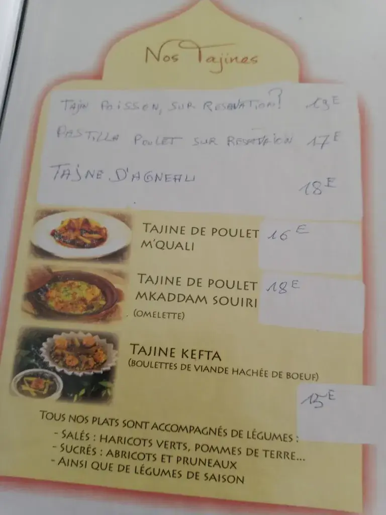 Menu_Aux Délices du Maroc - 55 VERDUN_Verdun_image_4