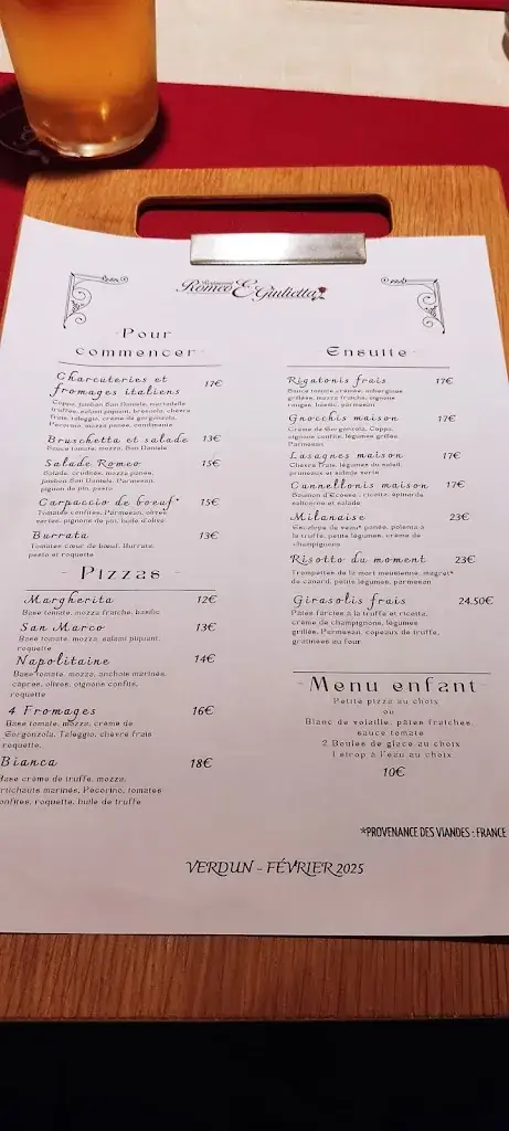 Menu_Romeo E Giulietta_Verdun_image_4