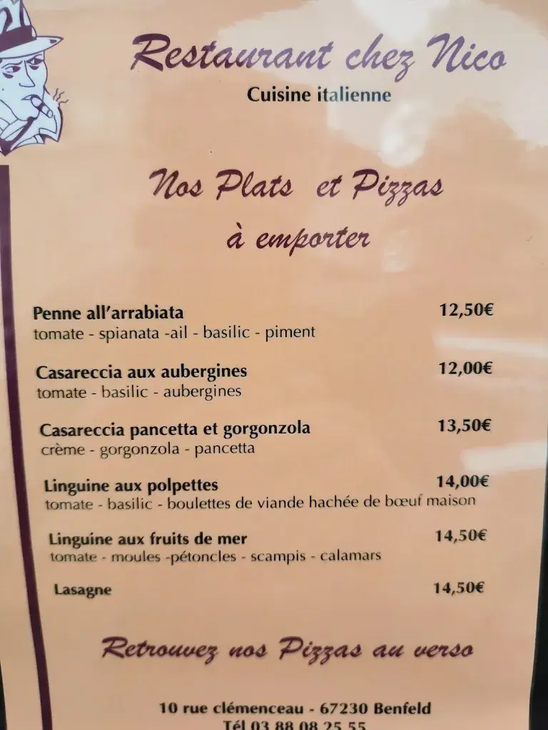 Menu_Restaurant Chez Nico_Benfeld_immagine_4