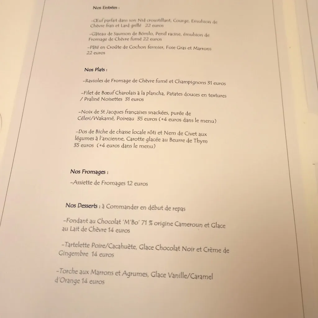 Menu_Auberge de la Chèvrerie Restaurant Molsheim Obernai_Griesheim-près-Molsheim_image_4