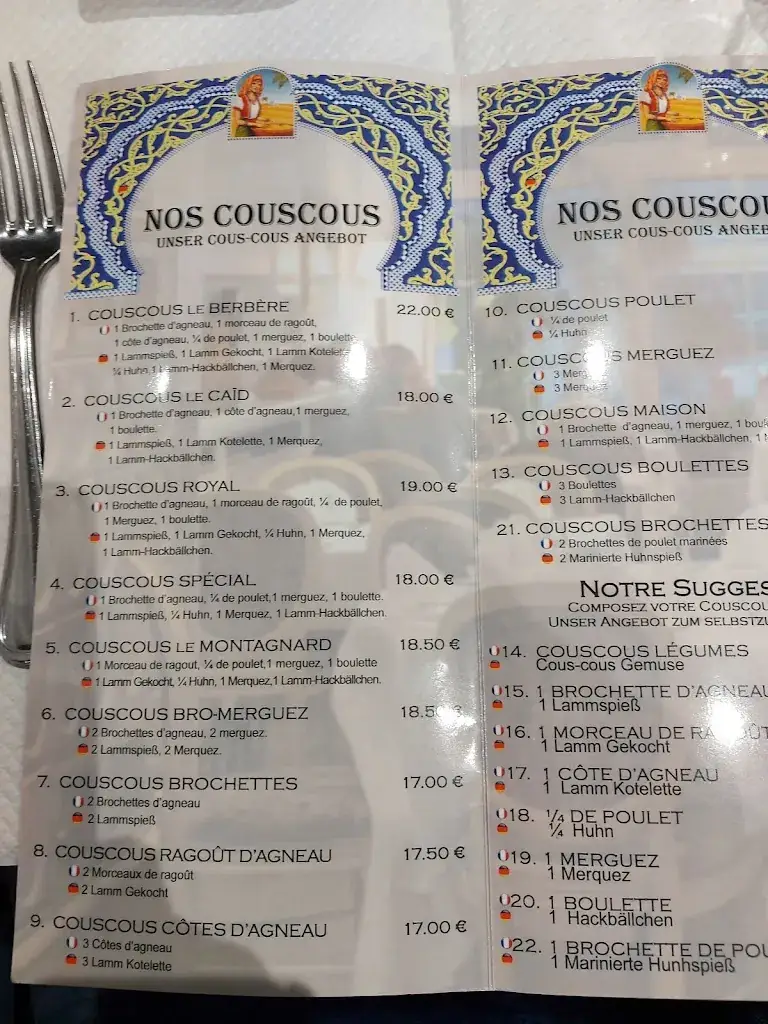 Menu_La Couscoussière_Saint-Avold_immagine_3