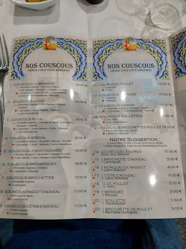 Menu_La Couscoussière_Saint-Avold_immagine_4