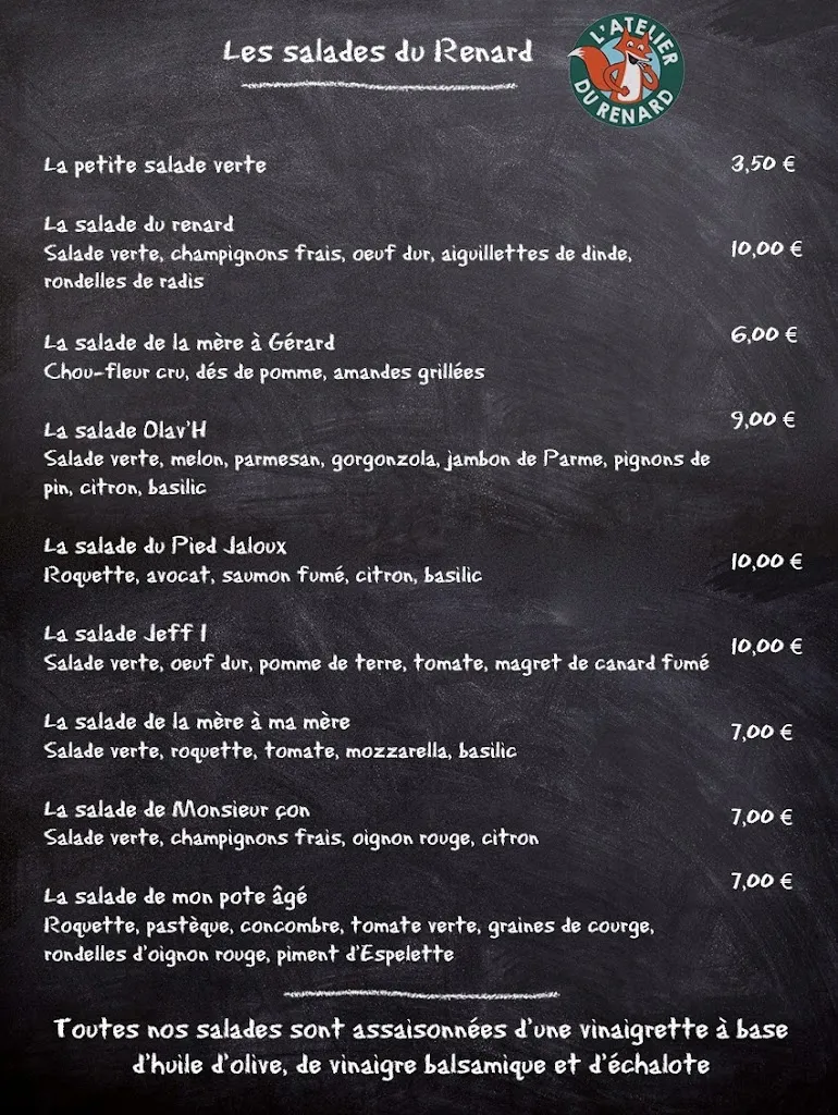 Menu_L’Atelier du Renard_Saint-Avold_image_4