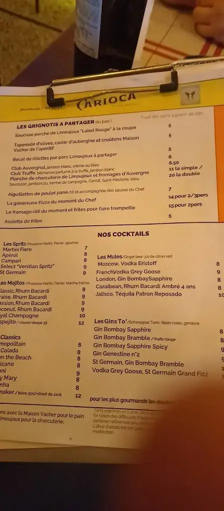 Menu_Le Carioca_Chamalières_image_2