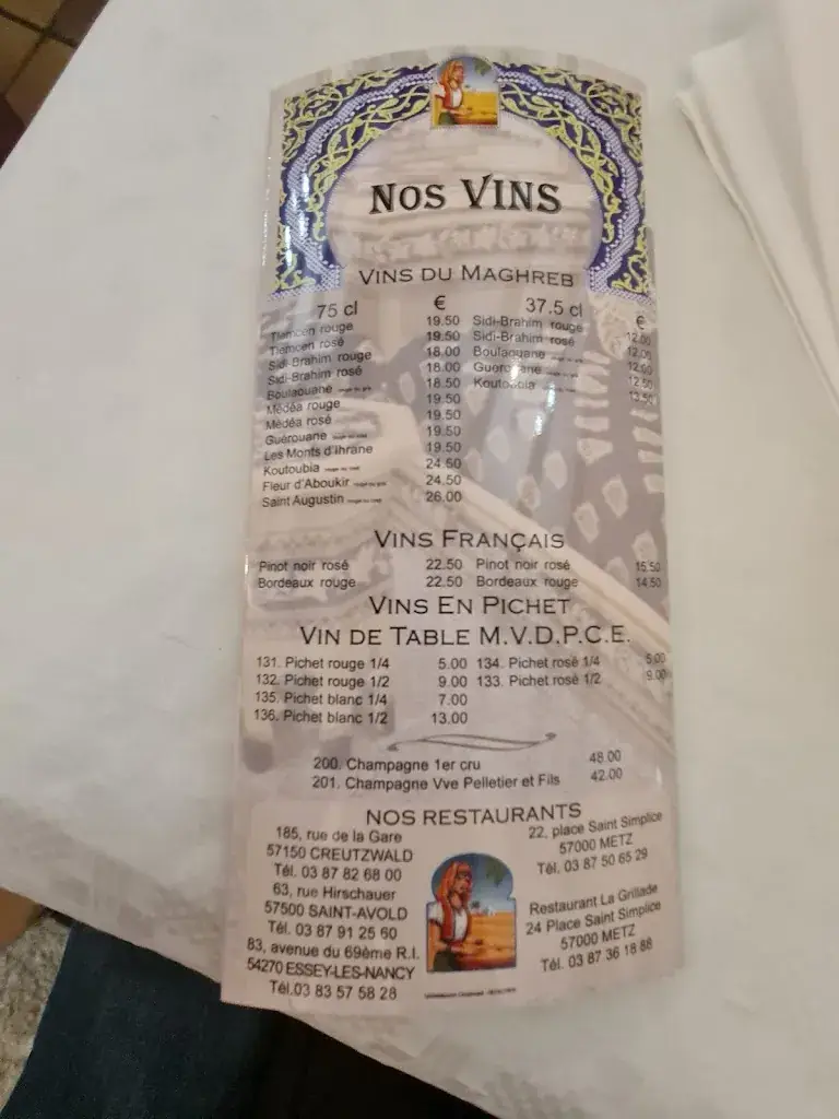 Menu_La Couscoussière_Creutzwald_image_4