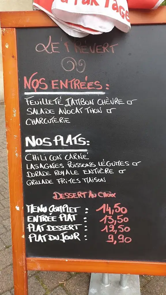 Menu_Le Prévert_Chamalières_image_1