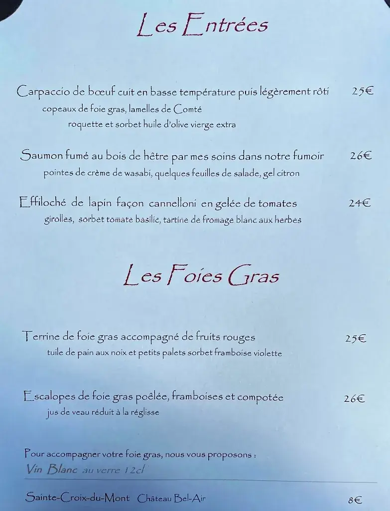 Menu_Restaurant Le Schlossberg_Forbach_image_3