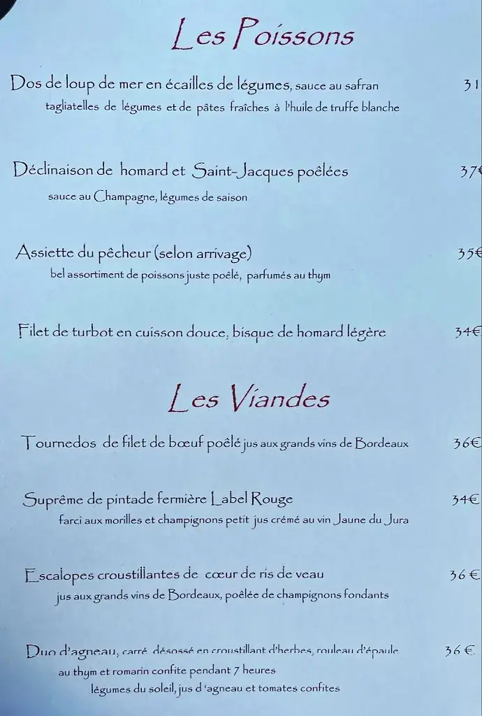 Menu_Restaurant Le Schlossberg_Forbach_image_4