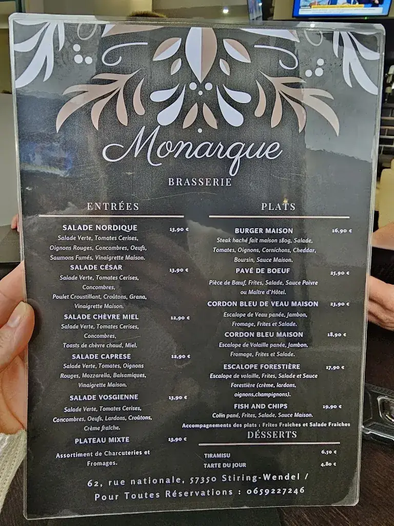 Menu_Le Monarque_Stiring-Wendel_image_1