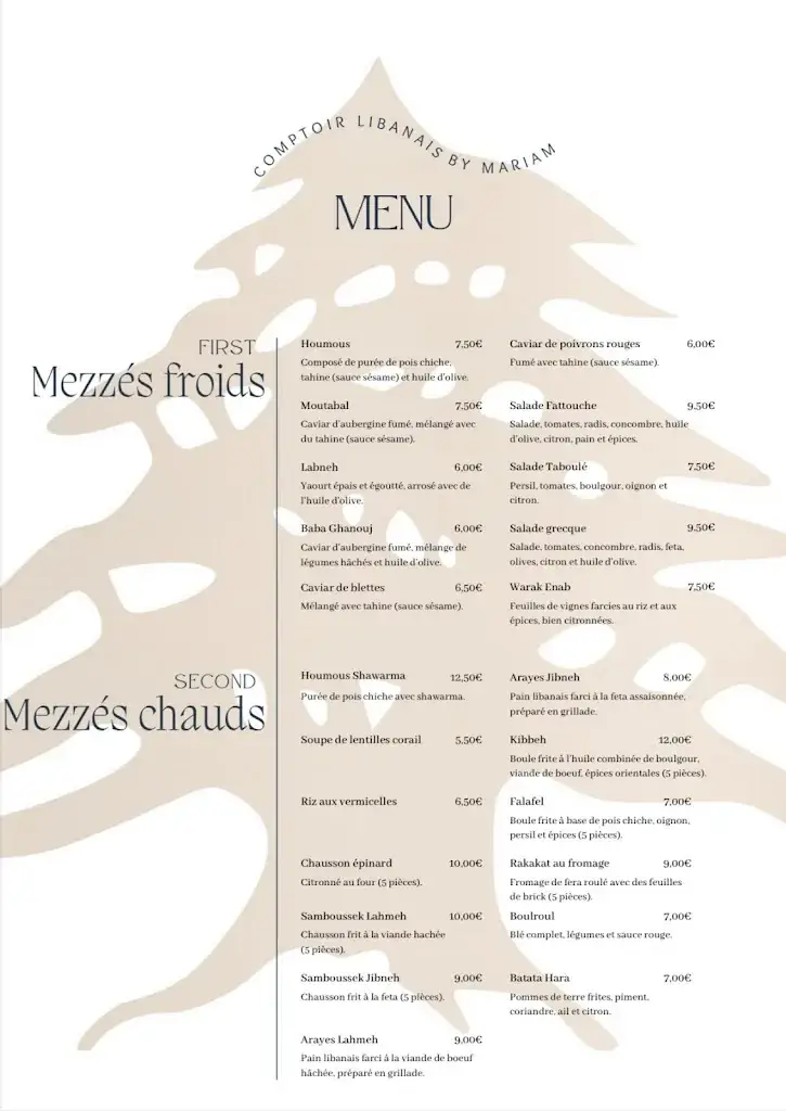 Menu_Comptoir Libanais_Forbach_image_1
