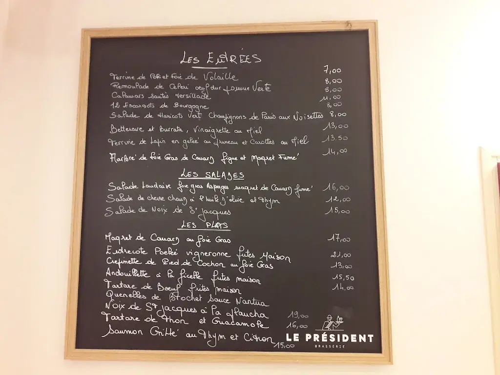 Menu_Le Président_Chamalières_image_1
