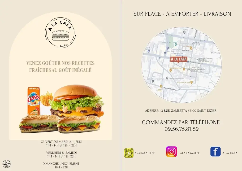 Menu_A LA CASA_Saint-Dizier_image_2