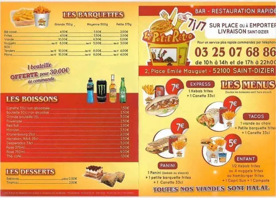Menu_Au Petit rétro_Saint-Dizier_image_4