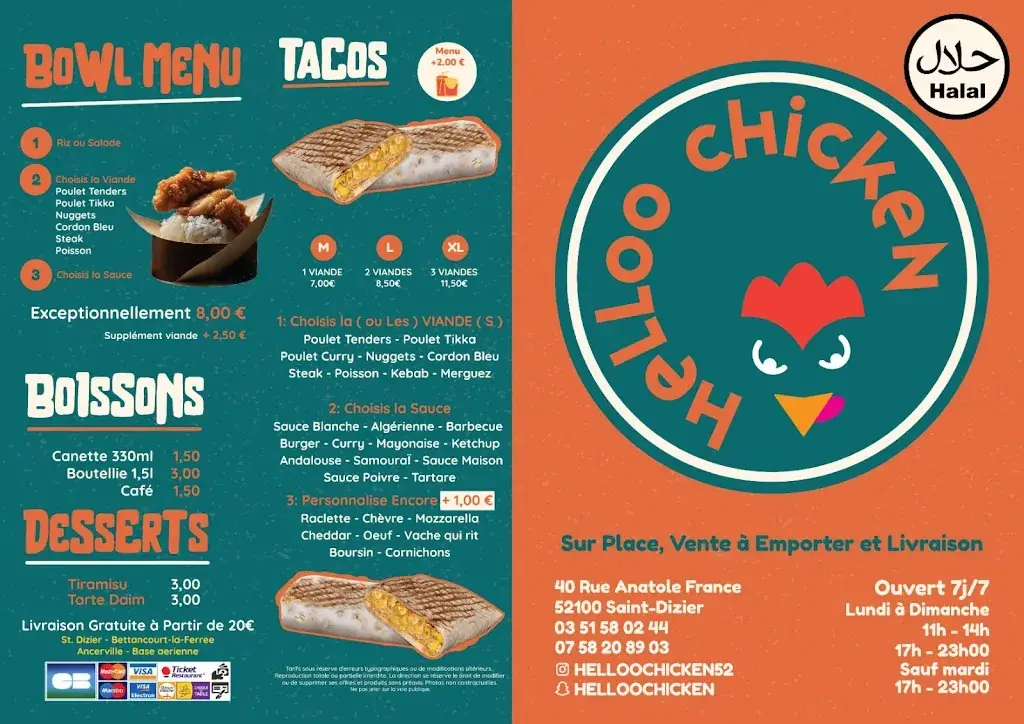 Menu_Helloo chicken_Saint-Dizier_image_3