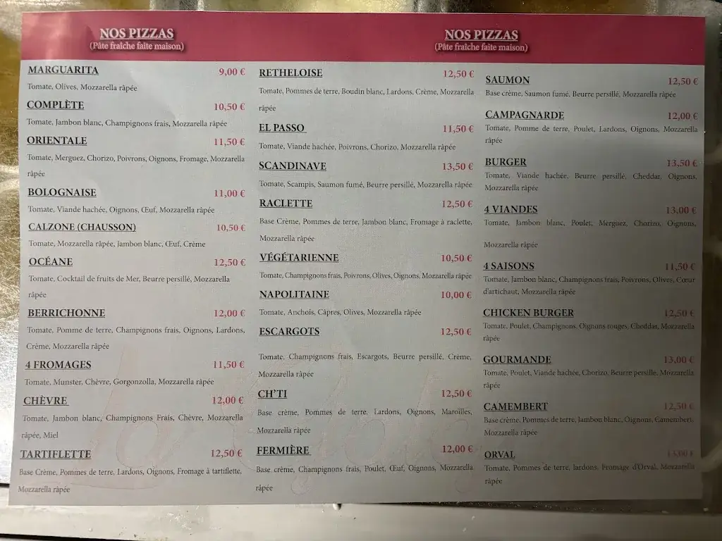 Menu_La Galejade SARL_Carignan_imagen_1