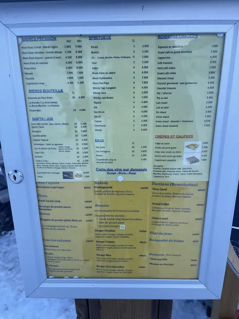 Restaurant d'altitude Le VERY_Allevard_menu_image_1