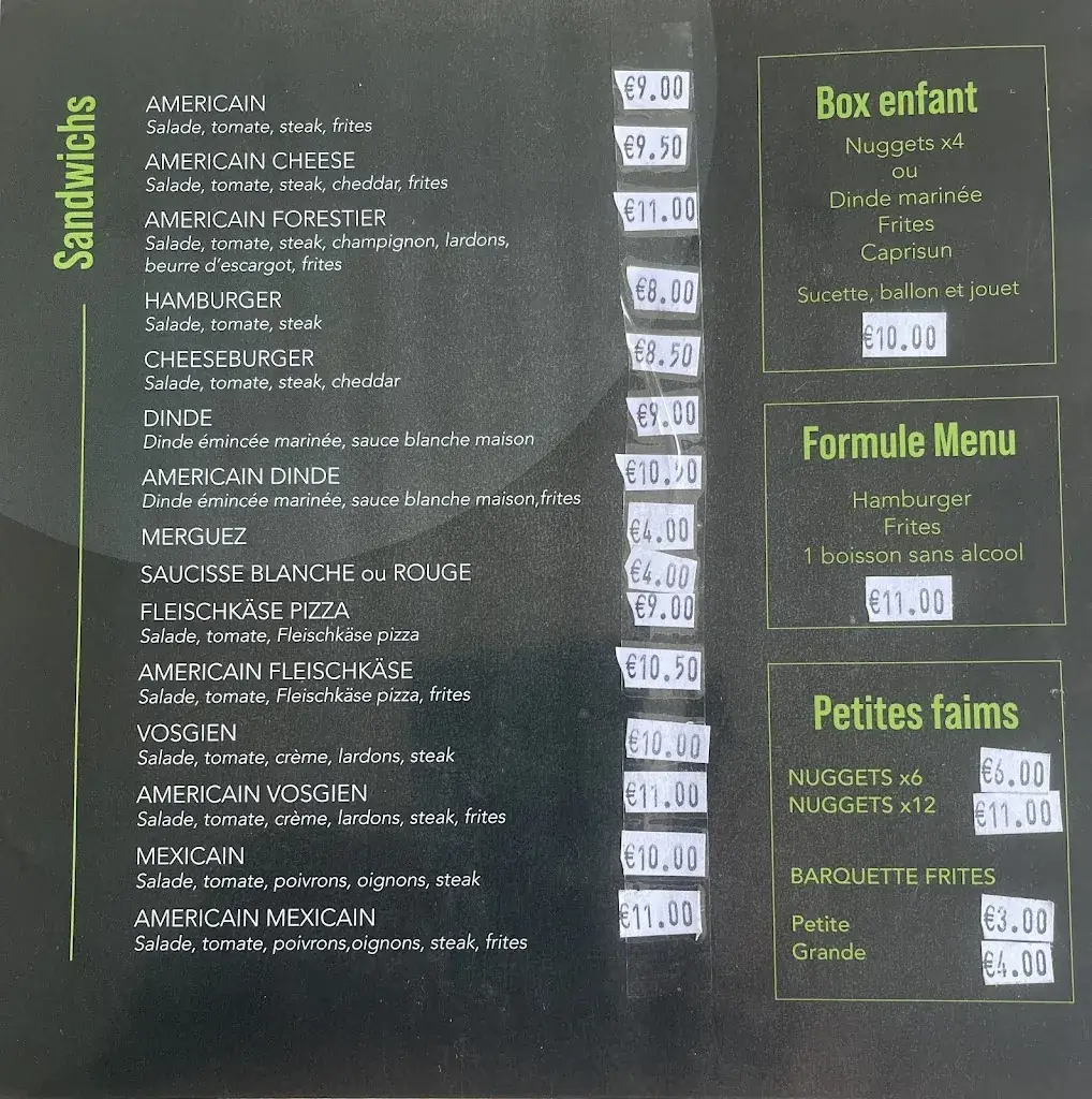 Snack Chez Gruny Restaurant in Rohrbach-lès-Bitche