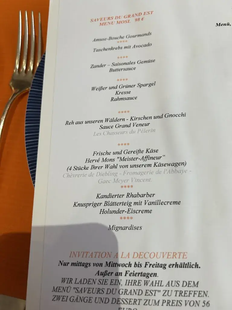 Menu_Auberge Saint Walfrid Hôtel Restaurant & Spa_Sarreguemines_image_1