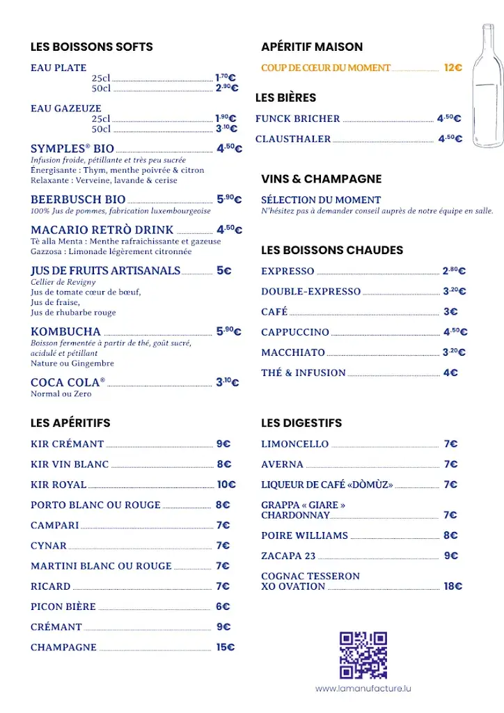 Menu_La Manufacture_Luxembourg_image_1