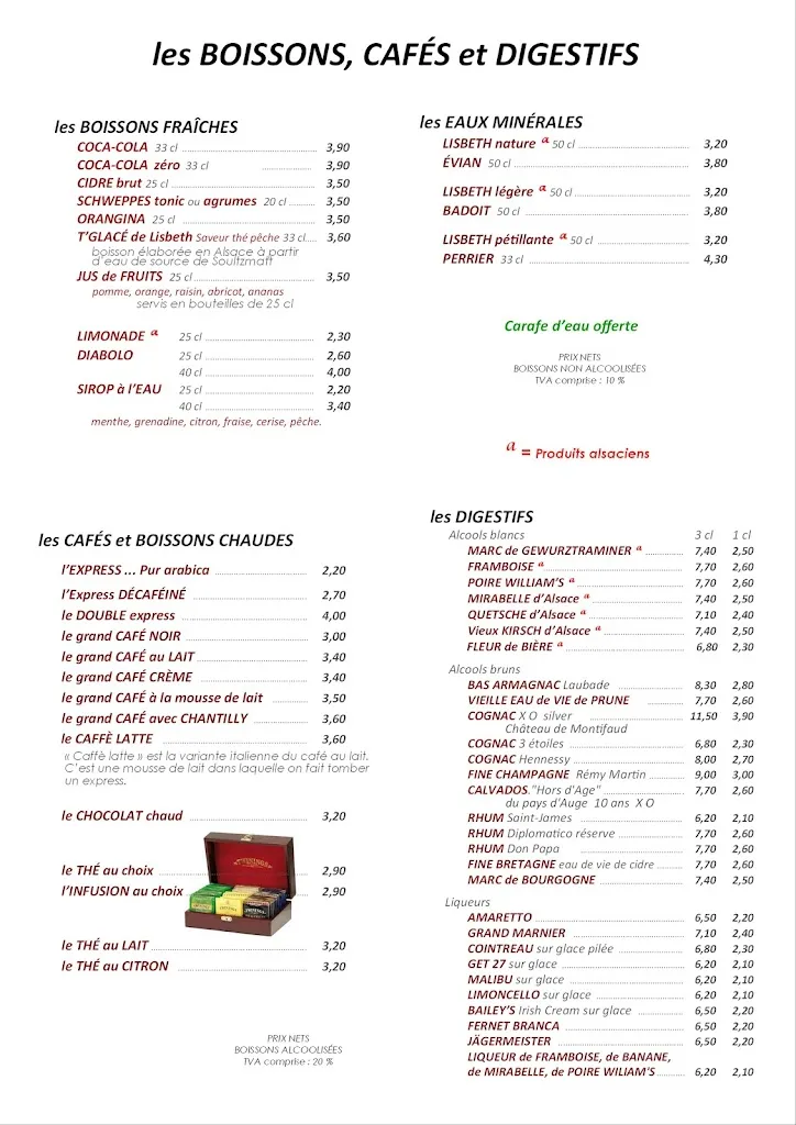 Menu_Restaurant Au Boeuf_Soufflenheim_image_1