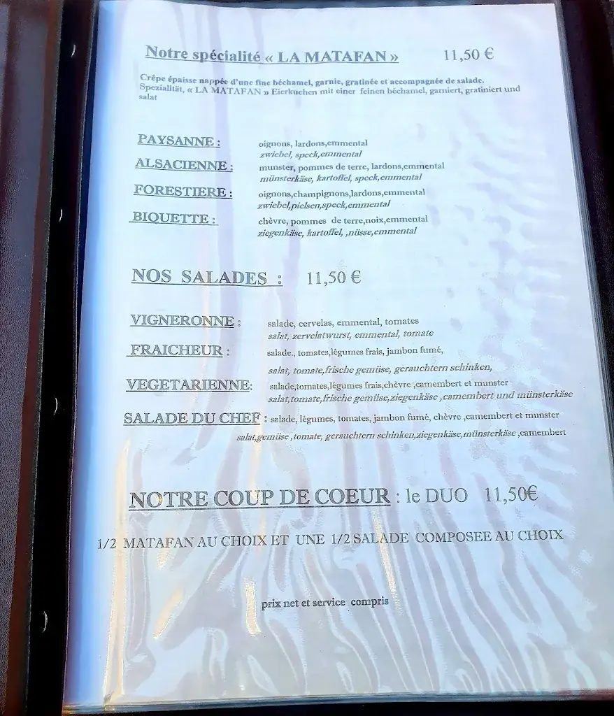 Menu_Restaurant Brasserie La Mosaïque_Bergheim_image_2