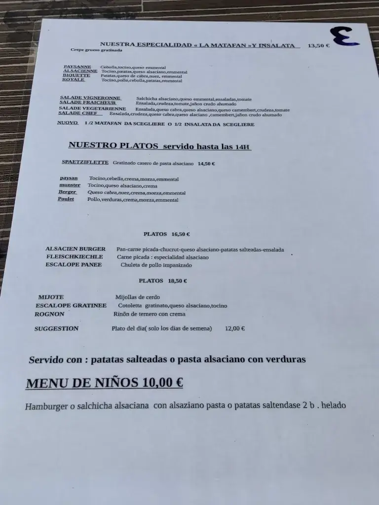 Menu_Restaurant Brasserie La Mosaïque_Bergheim_image_4