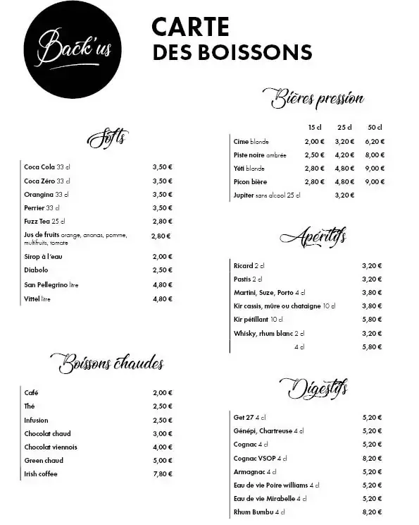 Back'us ristorante a Allevard