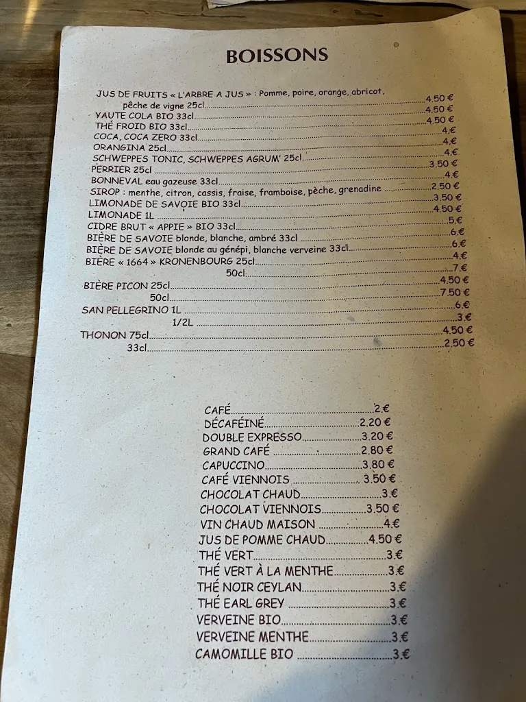 Menu_Chez Denis, Ferme Auberge d'Alpage_Châtel_image_1